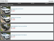 Tablet Screenshot of perfectionmotorsinc.com